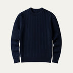 The Versailles Cashmere Merino Wool Knit Jumper for Men - Navy Blue