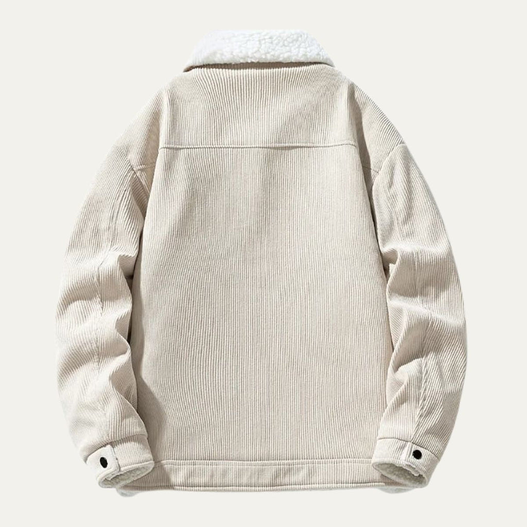 The Moneglia Men’s Corduroy Fleece Lined Sherpa Jacket