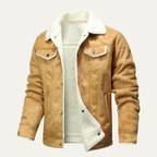 The Breuil Men’s Winter Shearling Biker Leather Jacket