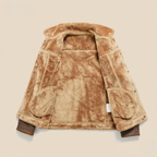 The Quebec Fleece Lined Suede Leather Jacket for Men