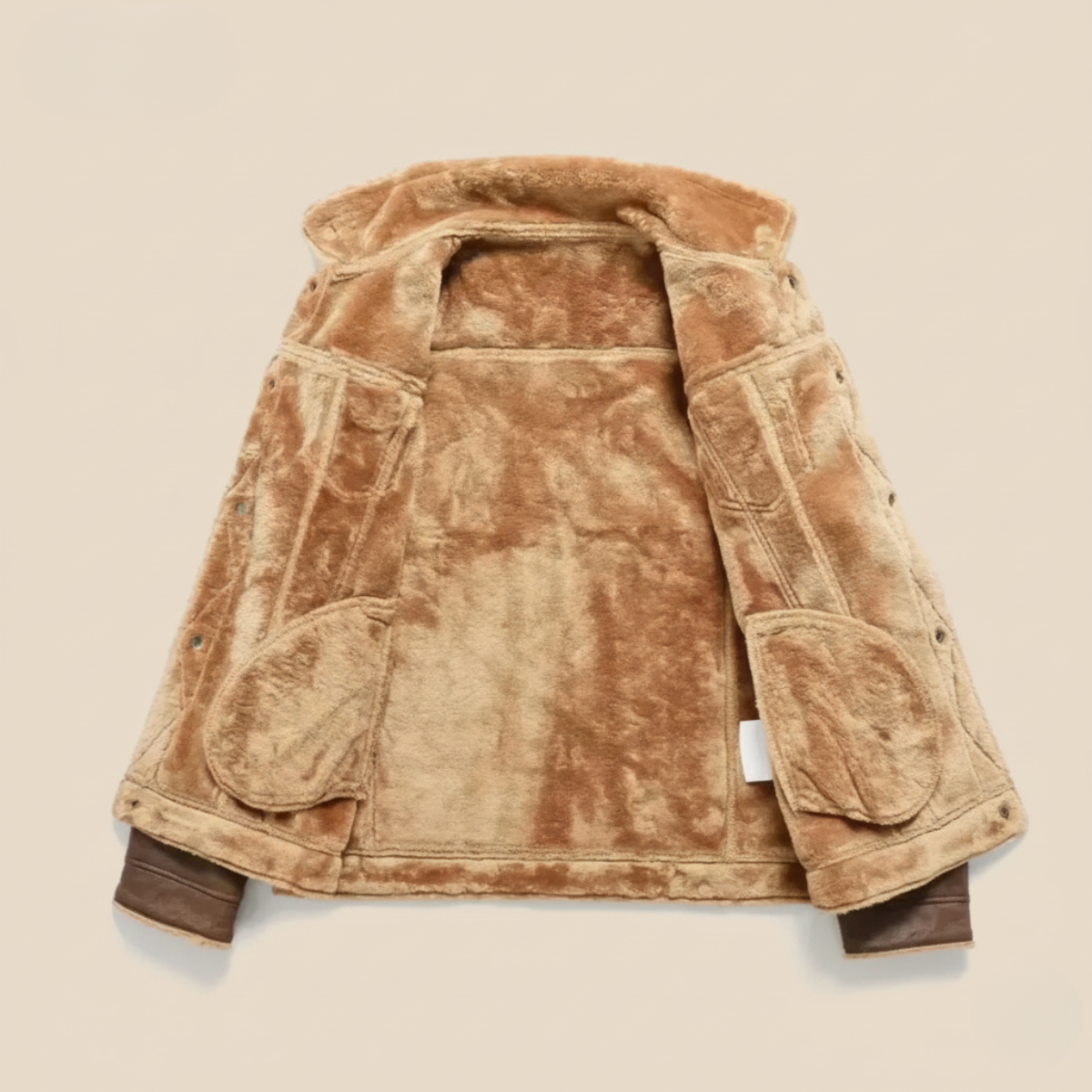 The Quebec Fleece Lined Suede Leather Jacket for Men