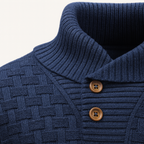 The Brighton Men’s Chunky Knit Jumper with Buttons
