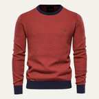 The Stratford Men’s Winter Knit Jumper with Contrast Trim