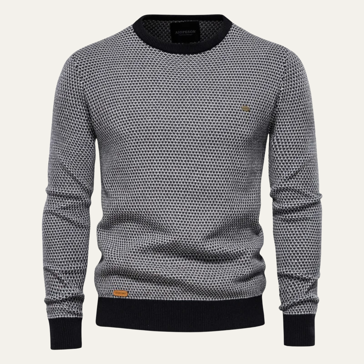 The Stratford Men’s Winter Knit Jumper with Contrast Trim