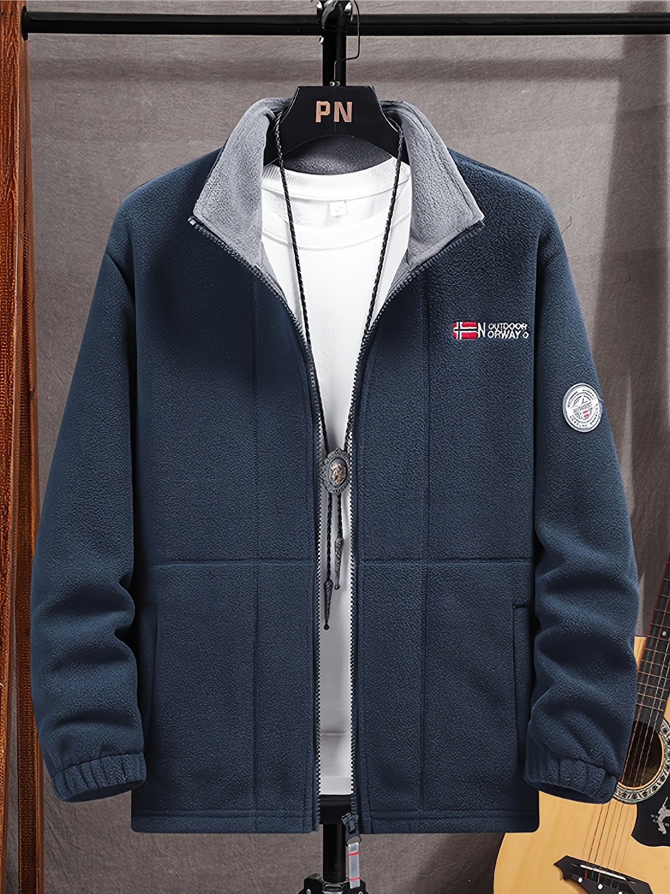 Maverick | Men's Slim Zip-Up Bomber Jacket with Storage