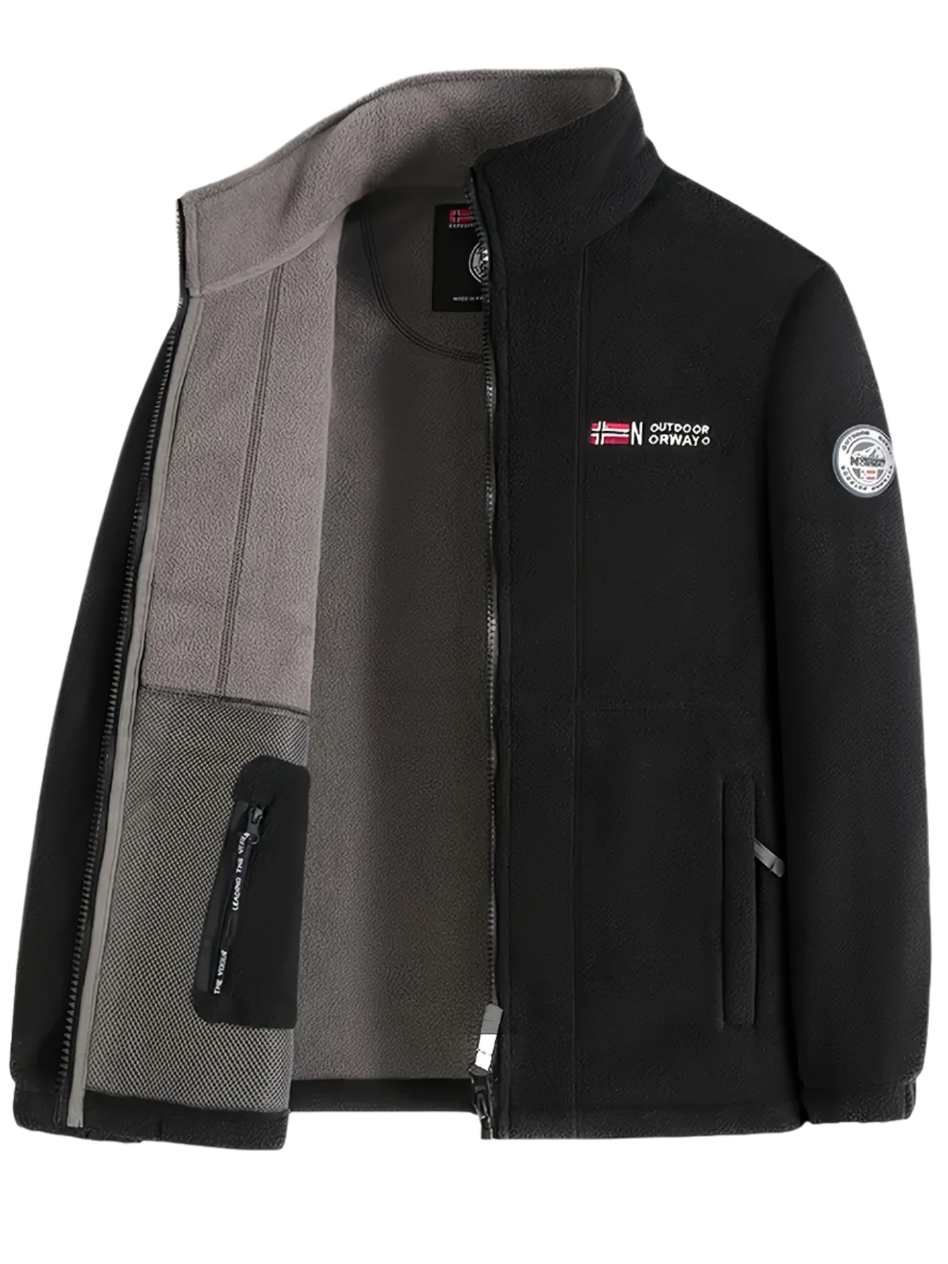 Maverick | Men's Slim Zip-Up Bomber Jacket with Storage