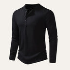 The Cromwell Long Sleeve Cotton Polo for Men