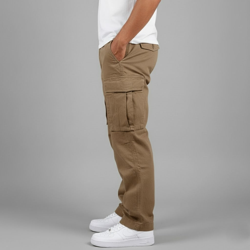 Benjamin | Men's Urban Relaxed Cargo Pants with Multiple Side Pockets