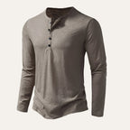 The Cromwell Long Sleeve Cotton Polo for Men