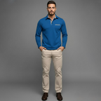 Ethan | Men's Long Sleeve Winter Polo Shirt