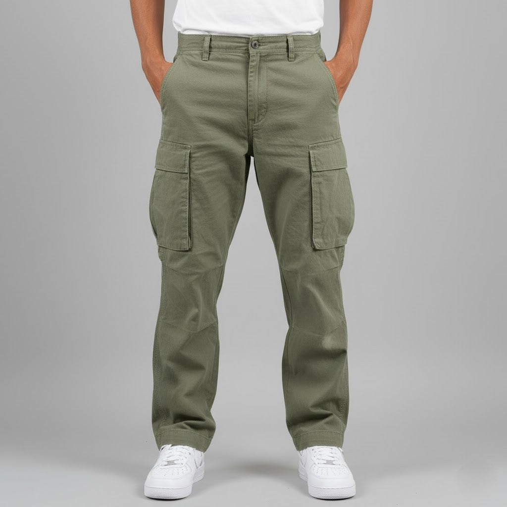 Benjamin | Men's Urban Relaxed Cargo Pants with Multiple Side Pockets
