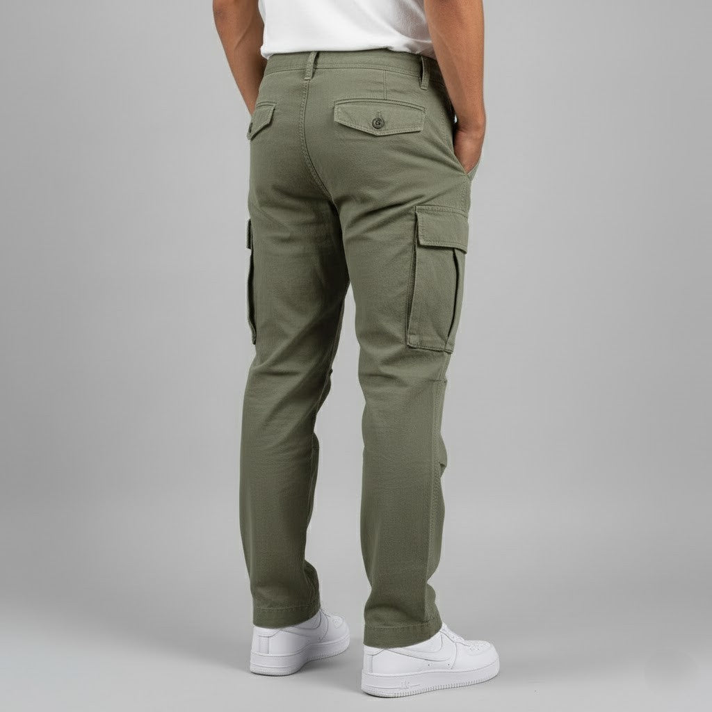 Benjamin | Men's Urban Relaxed Cargo Pants with Multiple Side Pockets