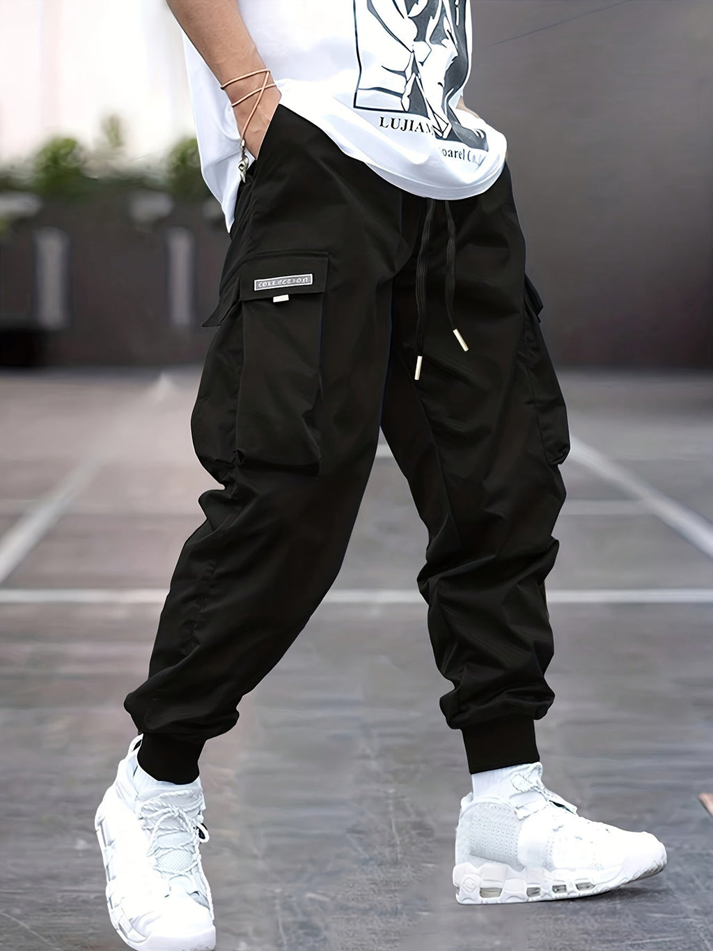 Jacob | Men’s Jogger Cargo Pants With Side Pockets