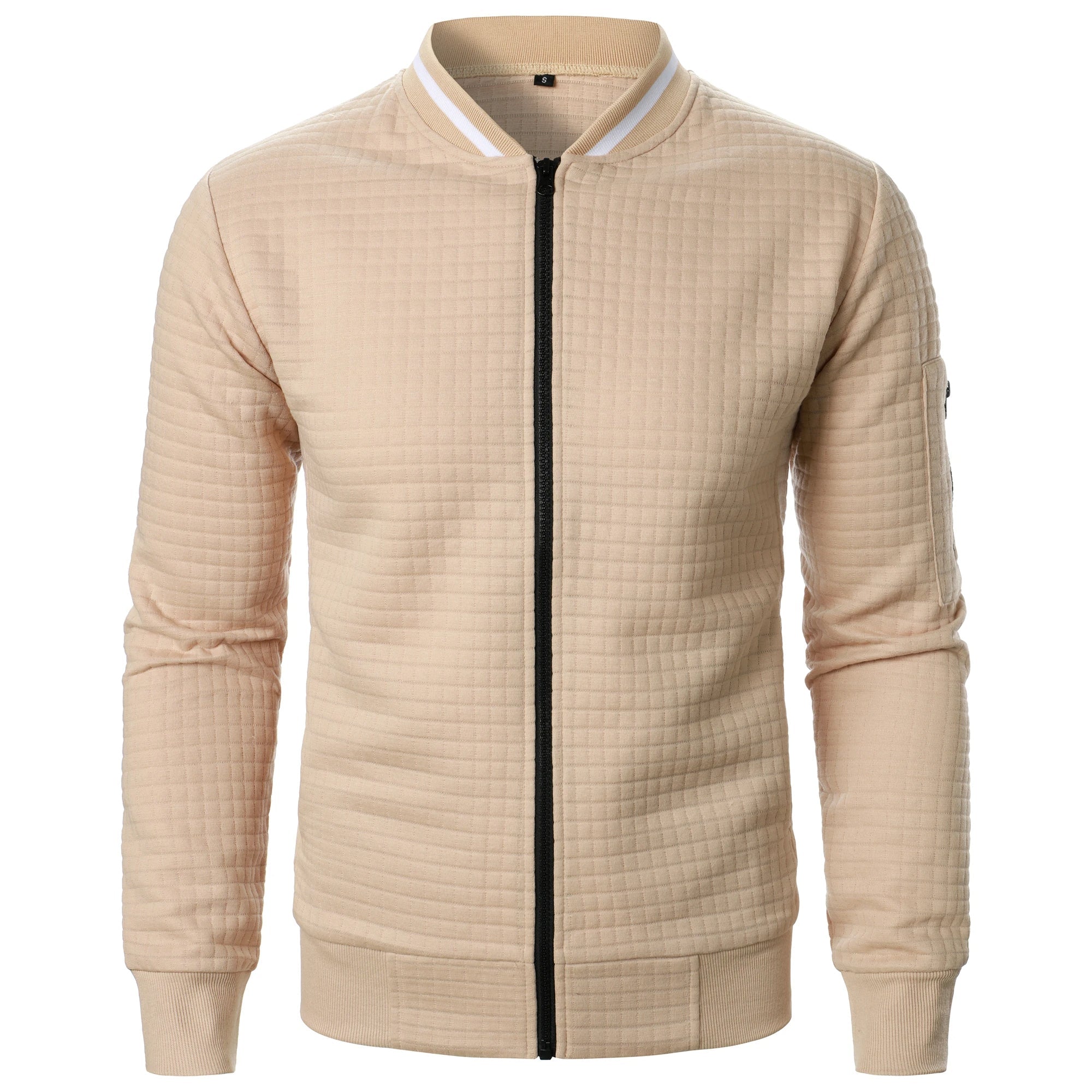 The Harlow Cotton Cardigan for Men – Tailored with Zip