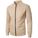 The Harlow Cotton Cardigan for Men – Tailored with Zip