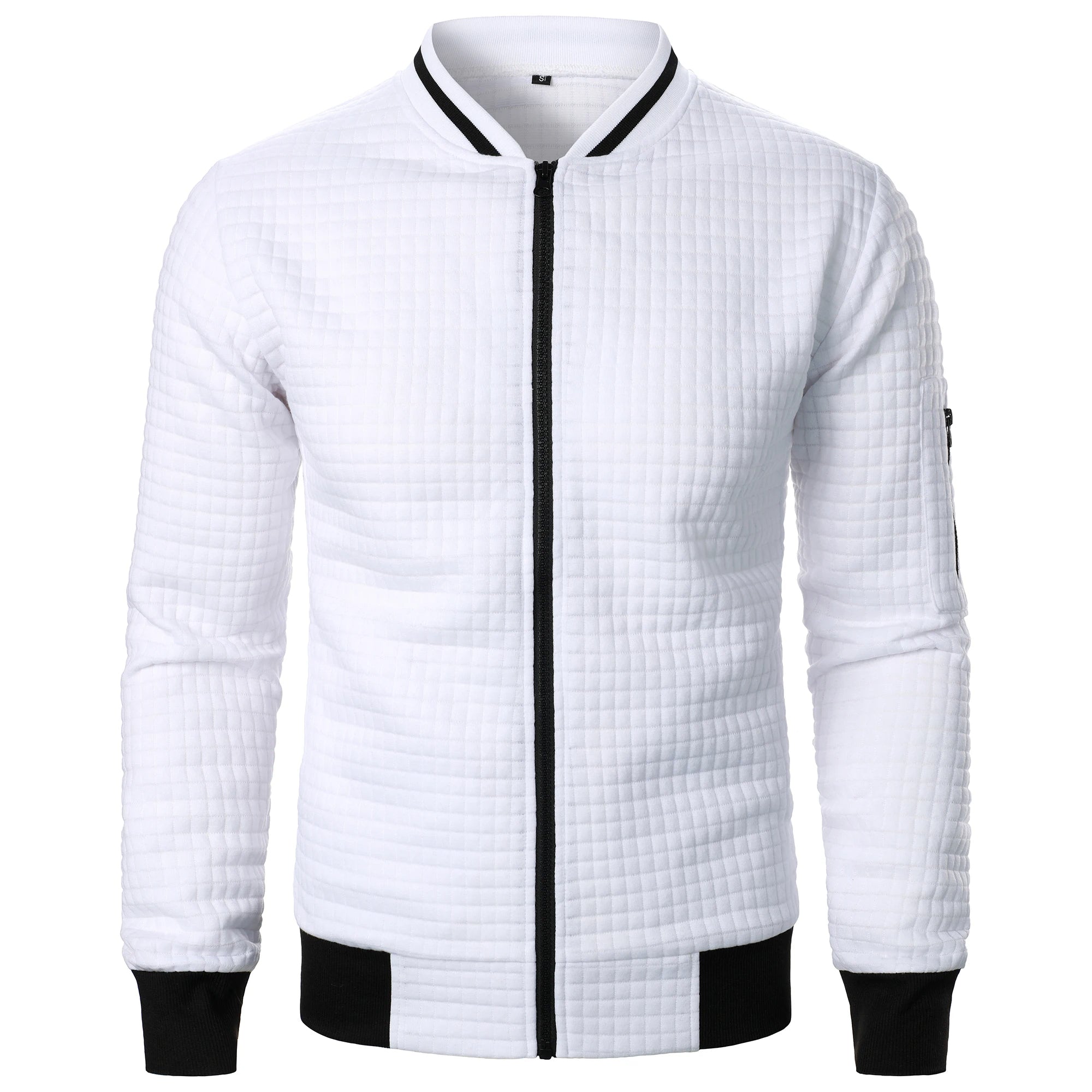 The Harlow Cotton Cardigan for Men – Tailored with Zip