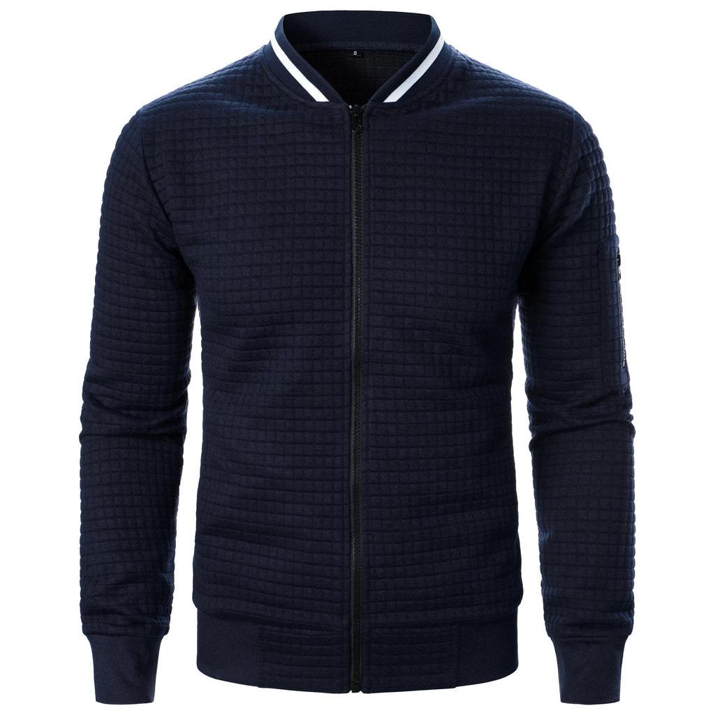 The Harlow Cotton Cardigan for Men – Tailored with Zip