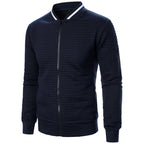 The Harlow Cotton Cardigan for Men – Tailored with Zip
