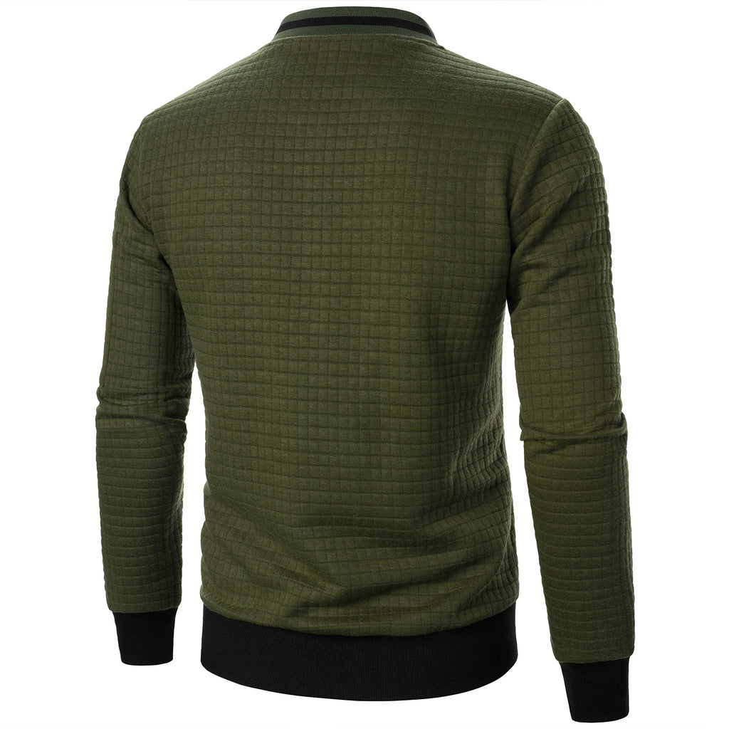 The Harlow Cotton Cardigan for Men – Tailored with Zip