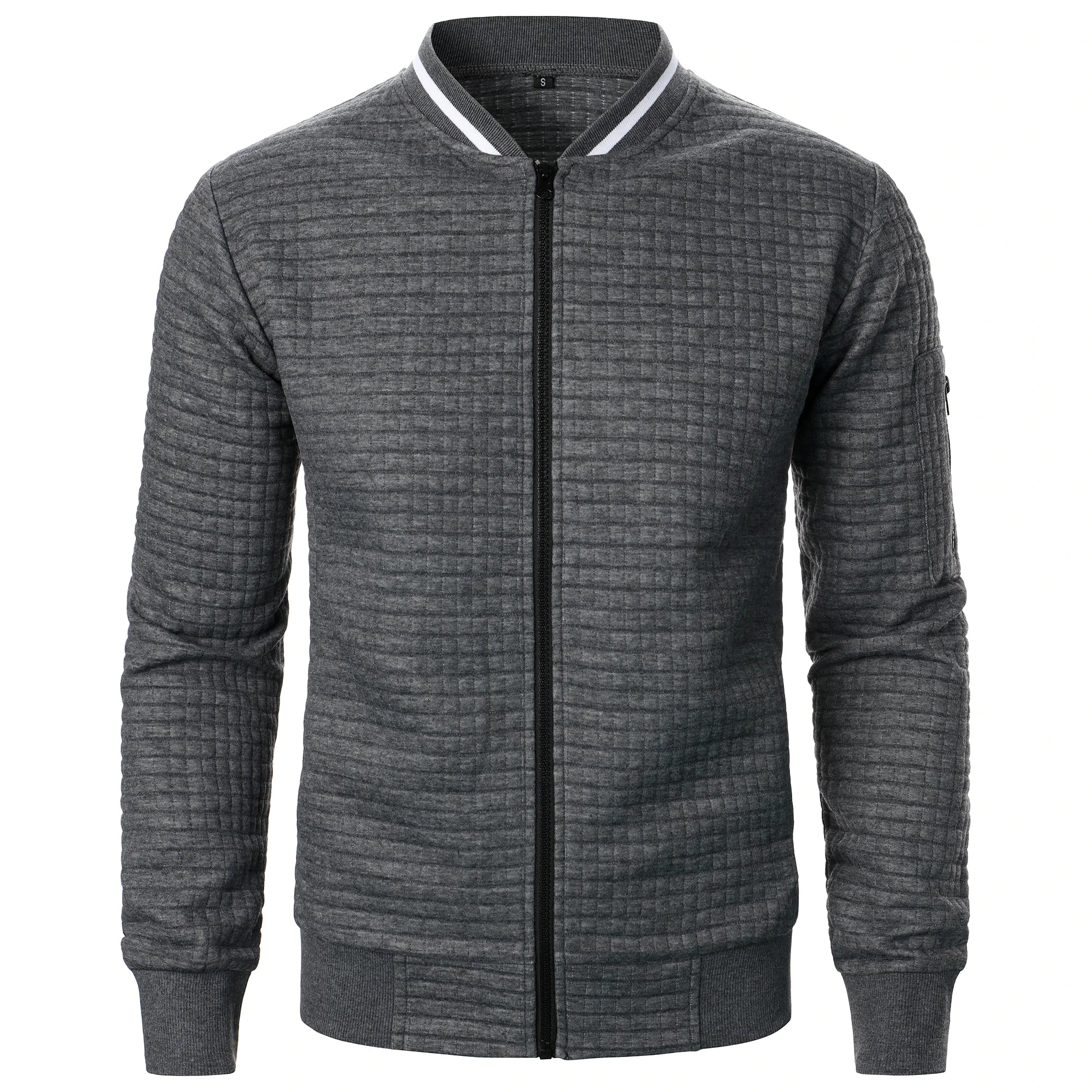 The Harlow Cotton Cardigan for Men – Tailored with Zip