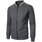 The Harlow Cotton Cardigan for Men – Tailored with Zip