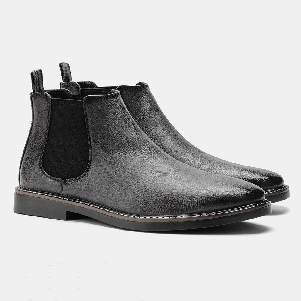 The Highlands Men's Durable Leather Chelsea Boots