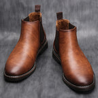The Highlands Men's Durable Leather Chelsea Boots