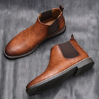 The Highlands Men's Durable Leather Chelsea Boots