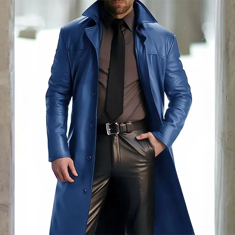 Logan | Men’s Long Tailored Winter Trench Coat