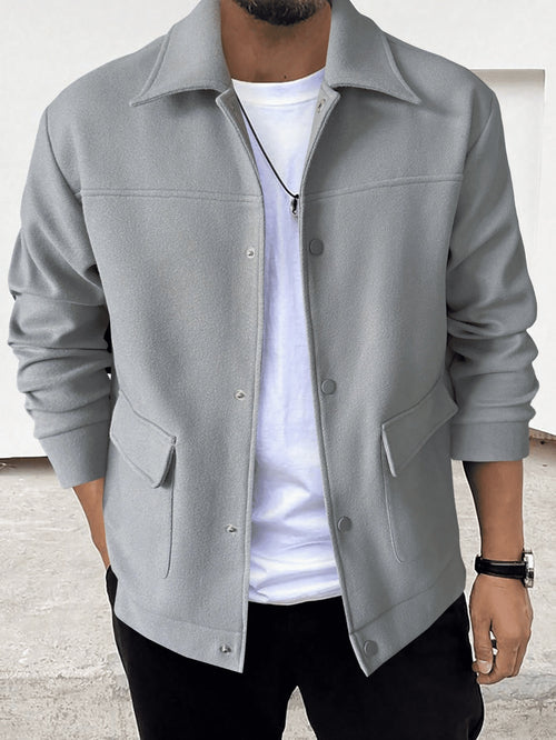 Button - Up Design Casual Jacket