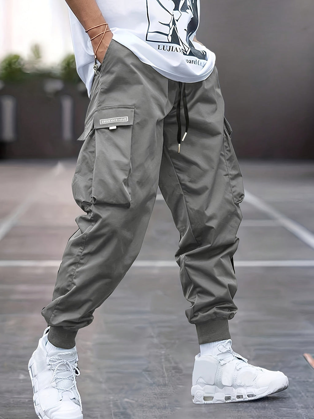 Jacob | Men’s Jogger Cargo Pants With Side Pockets
