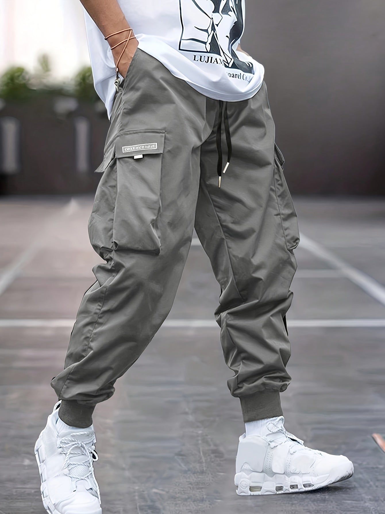 Jacob | Men’s Jogger Cargo Pants With Side Pockets