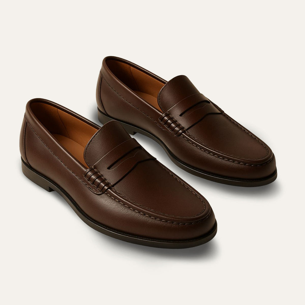 The Penrose Slip on Leather Loafers for Men