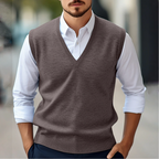 Adam | Men's V-Neck Office Wear Vest