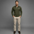 Ethan | Men's Long Sleeve Winter Polo Shirt