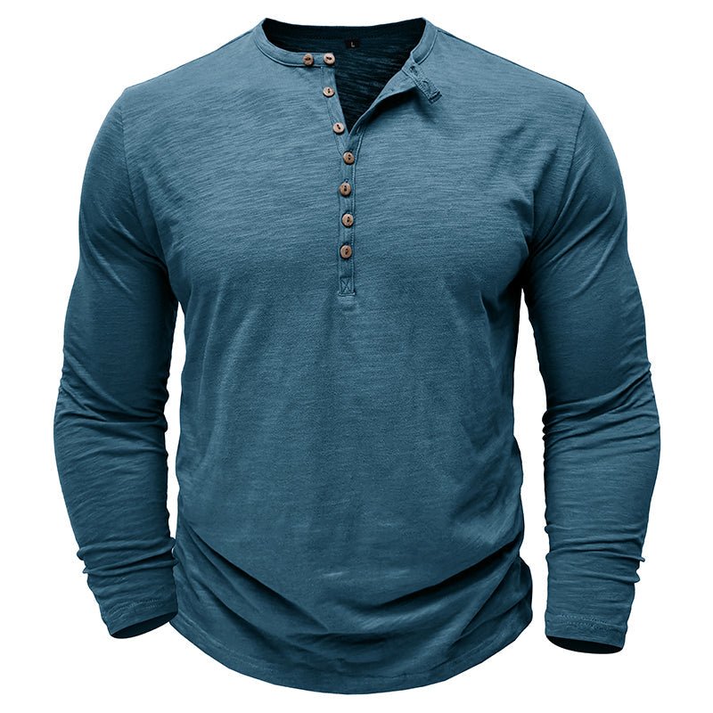 Jack | Men’s Long Sleeve Henley Button Shirt