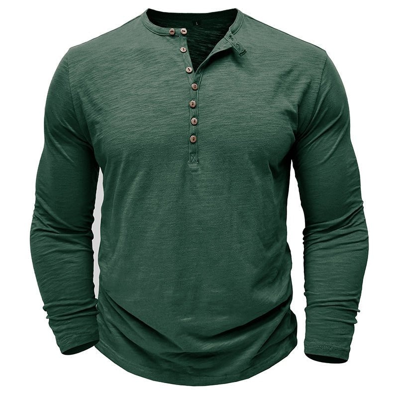 Jack | Men’s Long Sleeve Henley Button Shirt