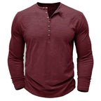 Jack | Men’s Long Sleeve Henley Button Shirt