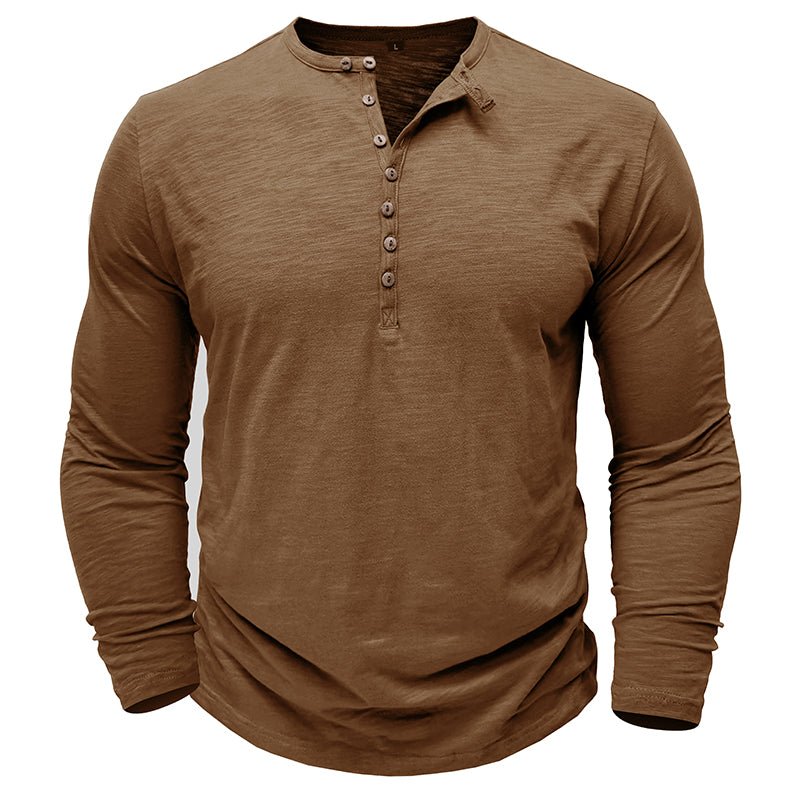 Jack | Men’s Long Sleeve Henley Button Shirt
