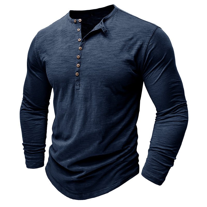 Jack | Men’s Long Sleeve Henley Button Shirt