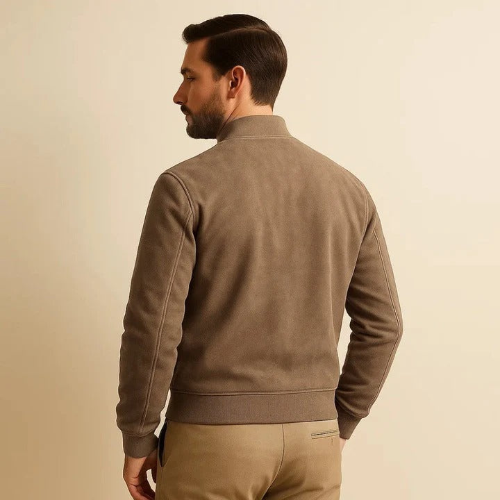 The Verona Elegant Suede Jacket for Men - Premium Autumn Design