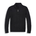 The Genève Old Money Half Zip Jumper for Men - 100% Merino Wool