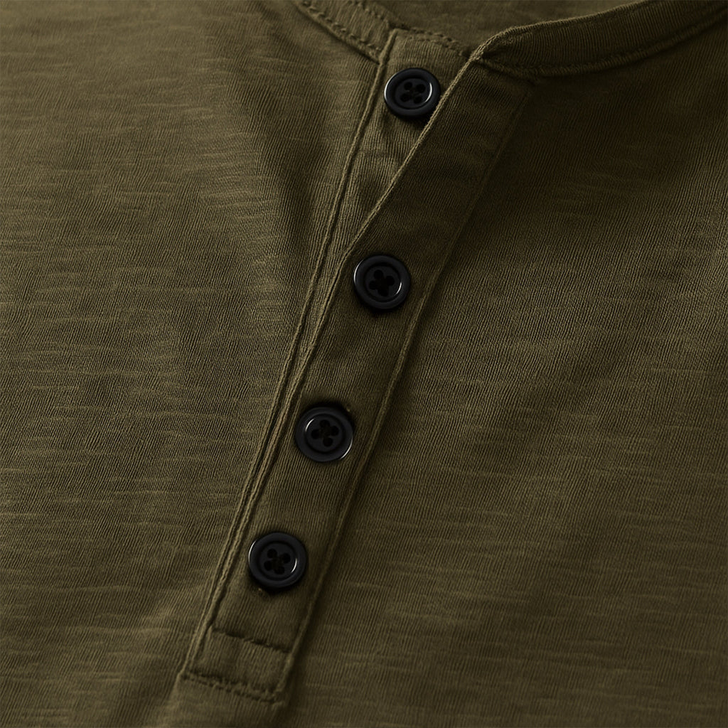The Cromwell Long Sleeve Cotton Polo for Men