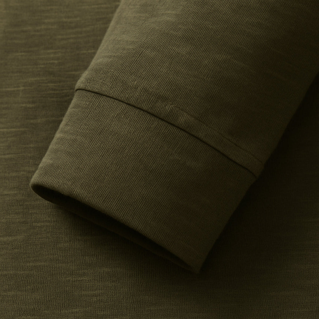 The Cromwell Long Sleeve Cotton Polo for Men