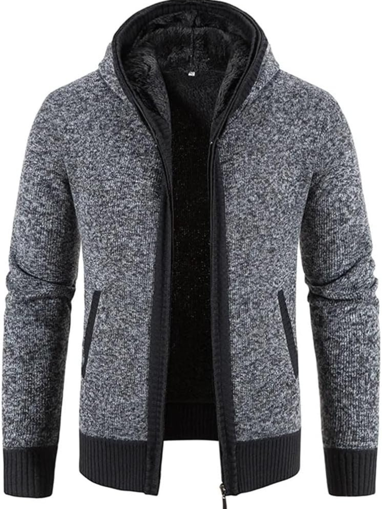 Isaac | Men's Hooded Zip Up Winter Jacket
