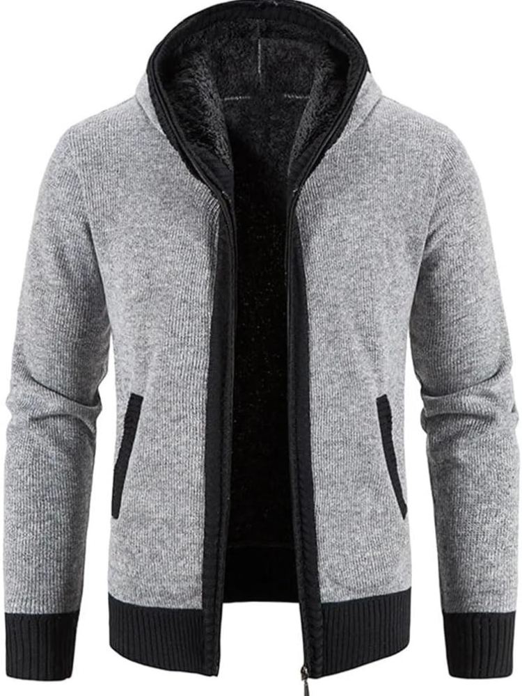 Isaac | Men's Hooded Zip Up Winter Jacket