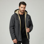 The Aberdeen Men's Warm Waterproof Fleece Lined Padded Winter Jacket