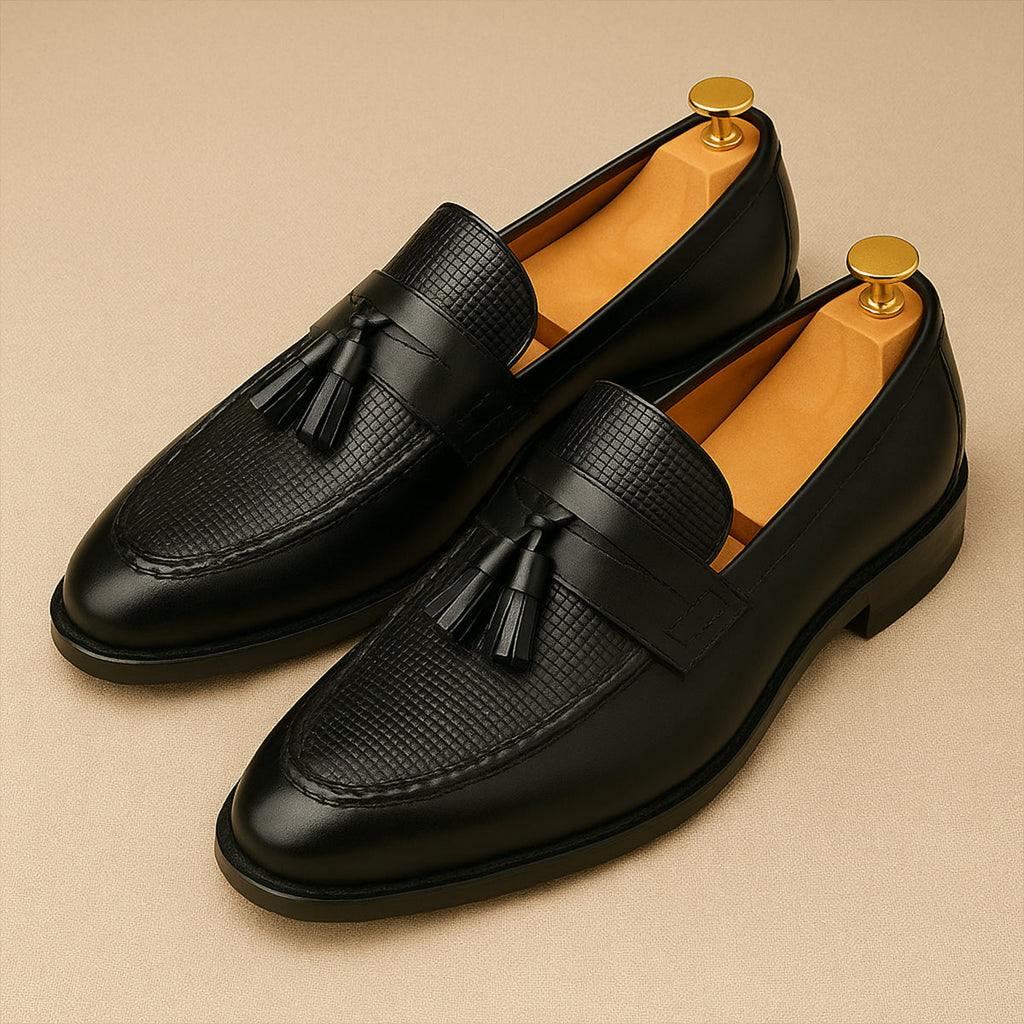 The Carmarthen Men's Formal Leather Tassel Loafers