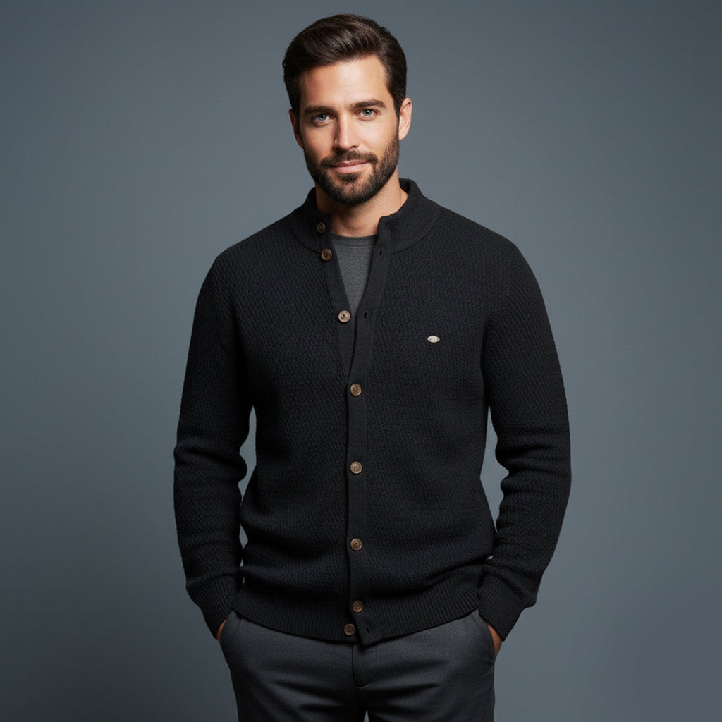 The Caernarfon Casual Button Up Knitted Men's Cardigan