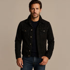 The Vintage Suede Cargo Jacket for Men — Lightweight Outdoor Style